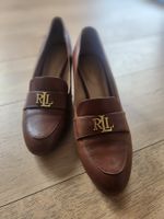 Ralph Lauren Lederschuhe, braun, Grösse 39
