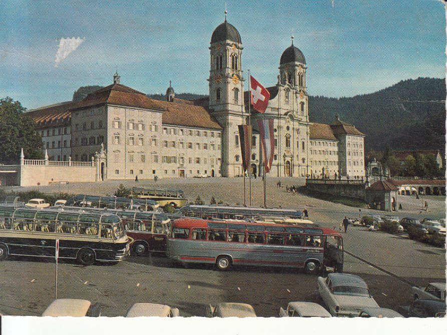 Cartoline postali: Einsiedeln ca. 1960 – Usato da Bürglen TG venduto da StampGraf