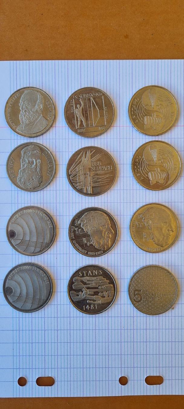 Toutes les monnaies: 5 chf commémorative  – D'occasion à Nyon par lio_lxl9
