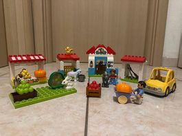 LEGO DUPLO 10867,10868 Fattoria completa con auto e animali 