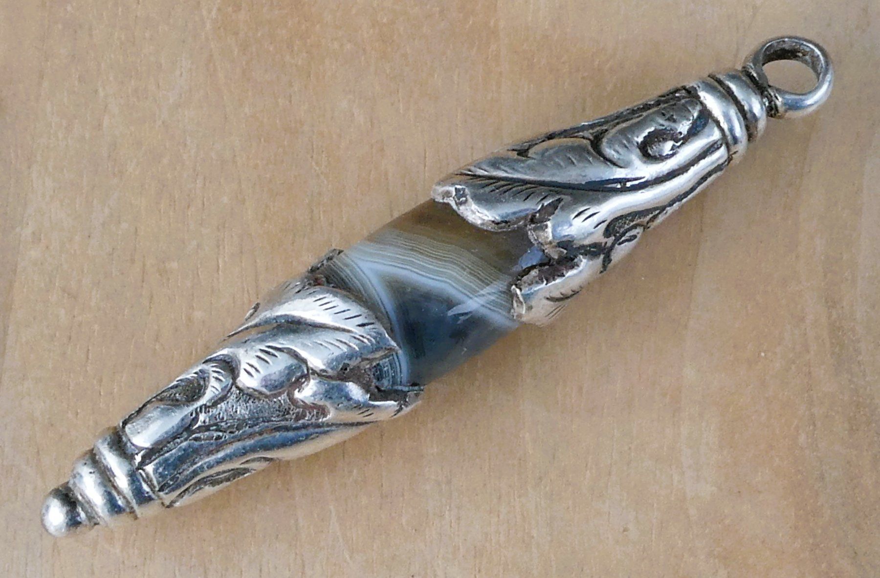 Pendentifs: Silberanhänger mit Achat – D'occasion à Beromünster par legolas_mt-gd