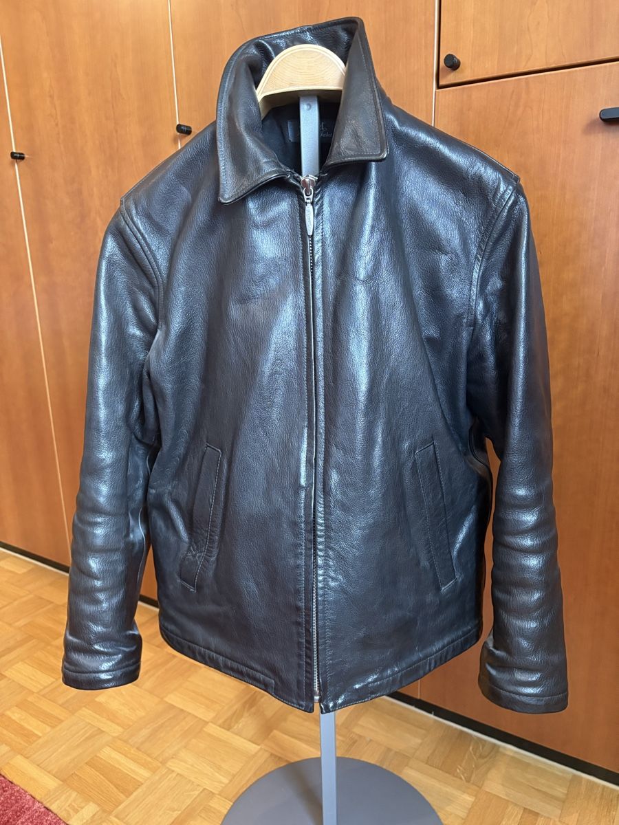 Giacche: Bikerjacke echt Leder schwarz – Usato da Brittnau venduto da Regi_G