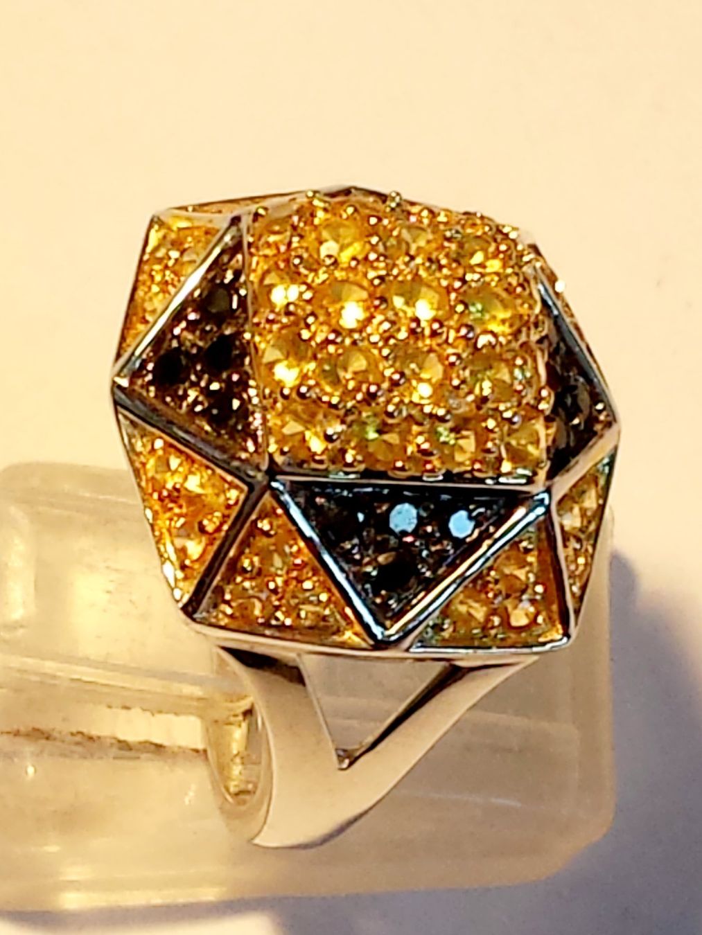 Anelli: Weissgold Edelstein Fingerring – Nuovo (secondo la descrizione) da Zürich venduto da Benedikt21 4
