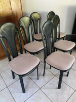 6 Stühle echt Leder