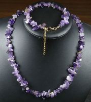 Halskette mit Armband Z-518 – Amethyst
