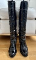 Bally Stiefel Gr. 38 schwarz Lackleder