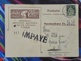 CL26 Carte Postale + Timbre Suisse 1931