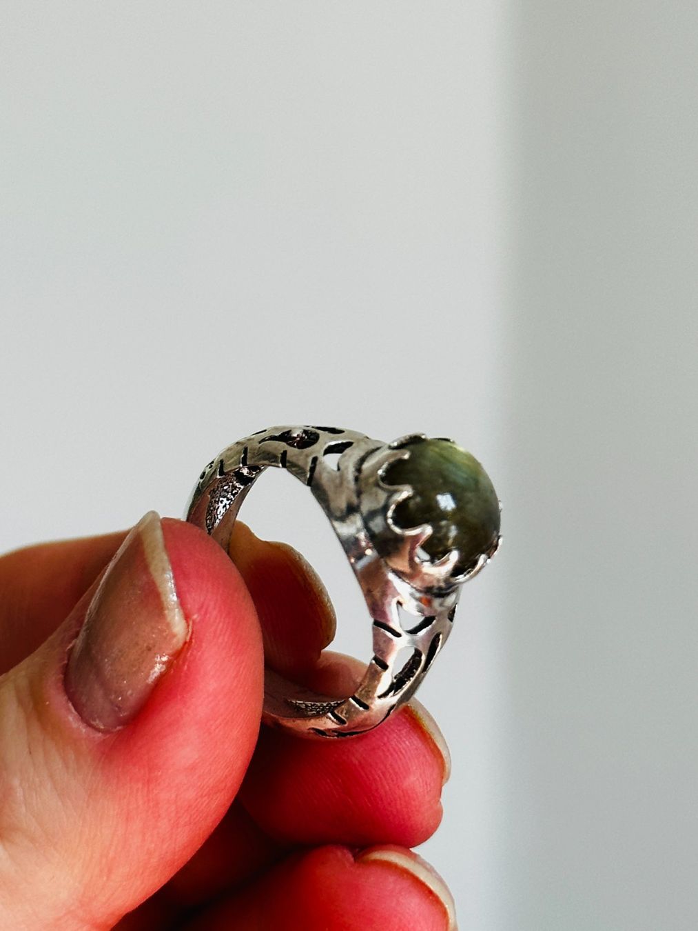 Anelli: Labradorite Gemstone Handmade ring size 57 – Nuovo e nell'imballaggio originale da Genève venduto da AGBERG 9