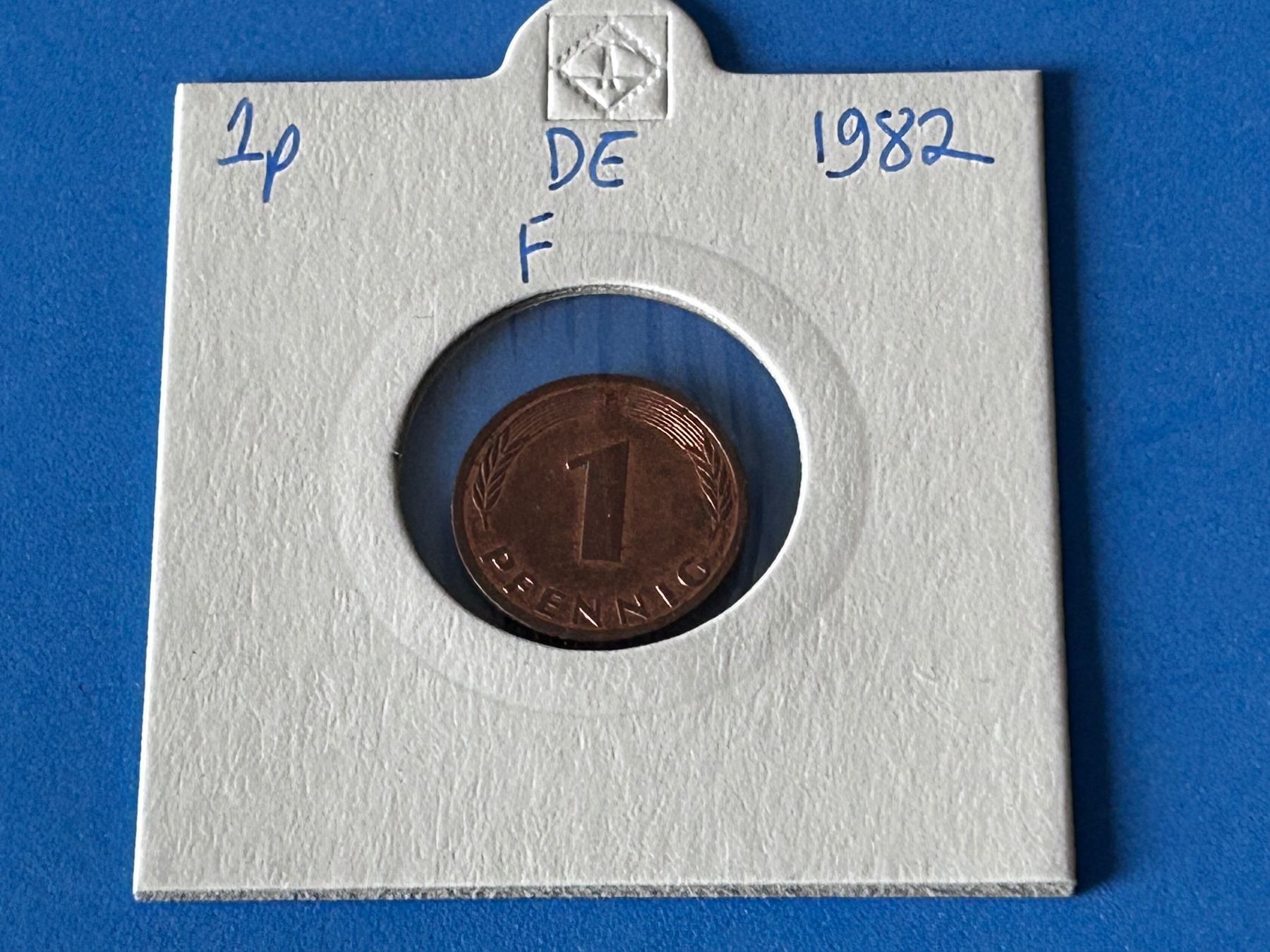 Tutti le monete: Germany - 1 Pfennig 1982 F – Usato da Corcelles NE venduto da AJKader 2