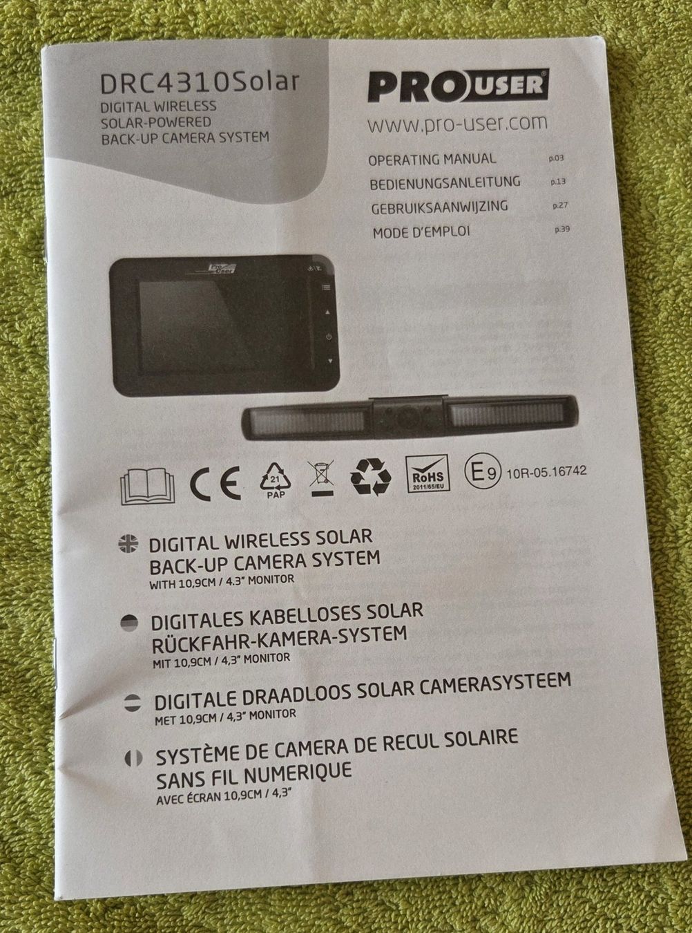Tutti i ricambio: Pro User Rückfahrkamera – Usato da Wangen SZ venduto da Mstrebel 2