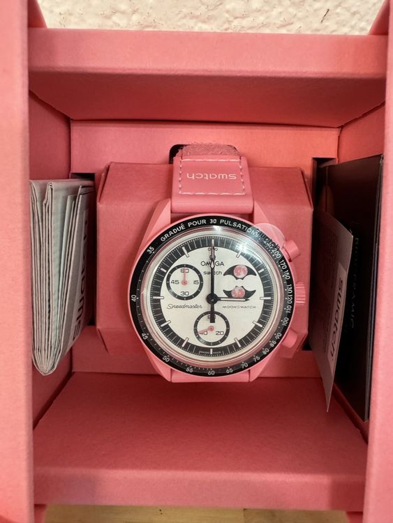 Swatch Orologi: Swatch x Omega Moonswatch Mission to Pink Moon – Nuovo e nell'imballaggio originale da Zürich venduto da Chevreman 1