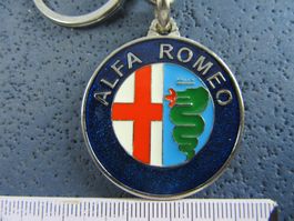 ALFA ROMEO AUTO LOGO SCHLÜSSELANHÄNGER ENAMEL BEIDSEITIG