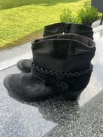 Roberto Santi Stiefeletten, Gr.42, Nubuk-Leder, Neu!