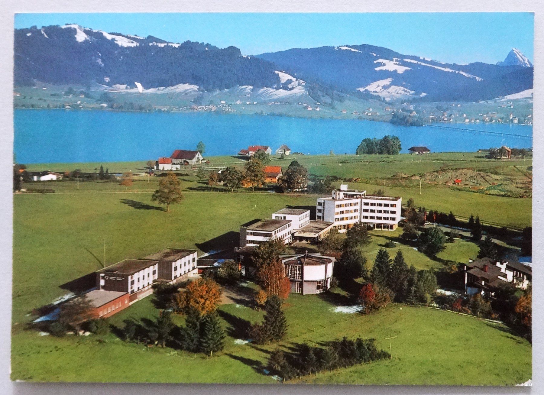 Cartoline postali: Schweizer Jungend- und Bildungs-Zentrum, Einsiedeln – Usato da Fétigny venduto da Billy2miny
