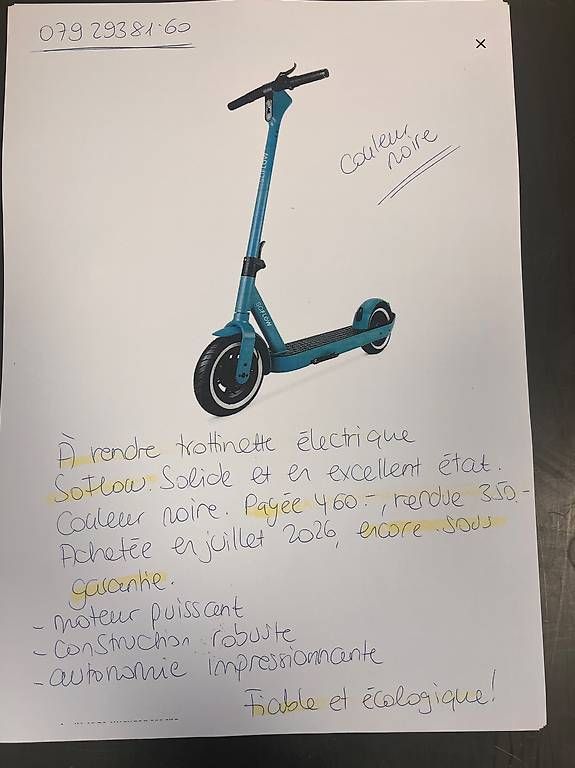 Kickboard: Trottinette électrique so flow  – Usato da Sion venduto da Wifi76 1
