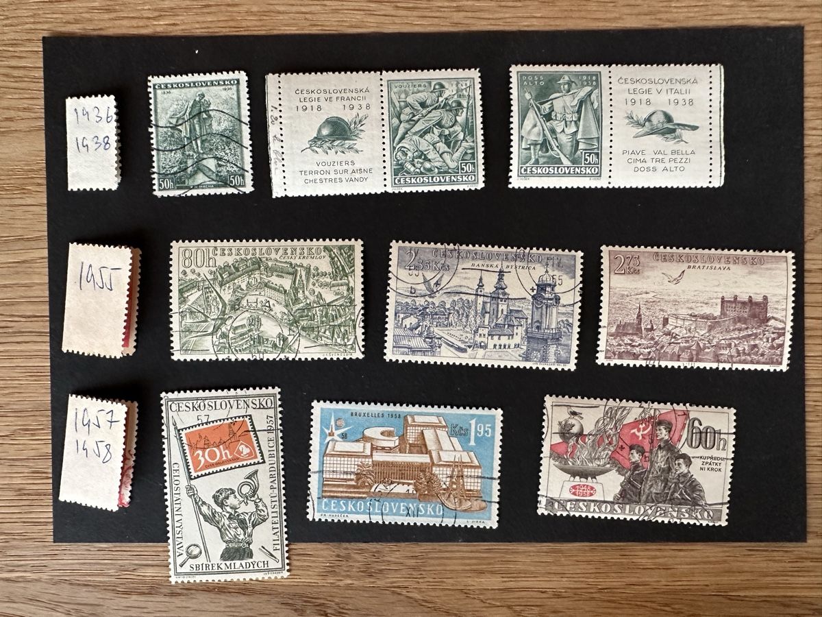 Tutti i francobolli: Tschechoslowakei - 1936 - 1958 Kleines Lot – Usato da Schmitten / FR venduto da Samsara169