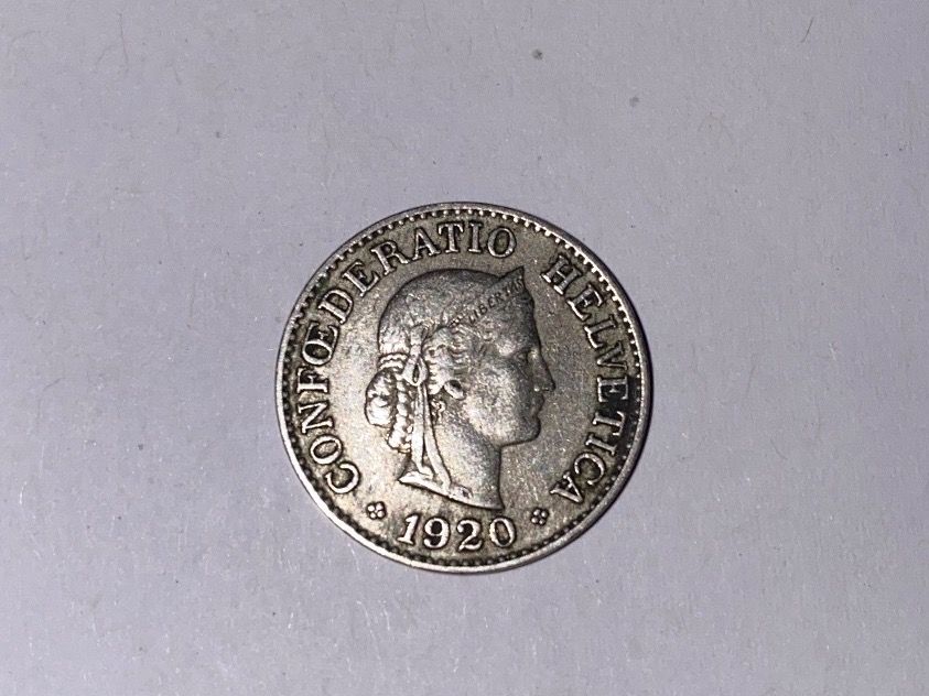 Tutti le monete: 10 centimes - Suisse - 1920 – Usato da Le Brassus venduto da cinema13