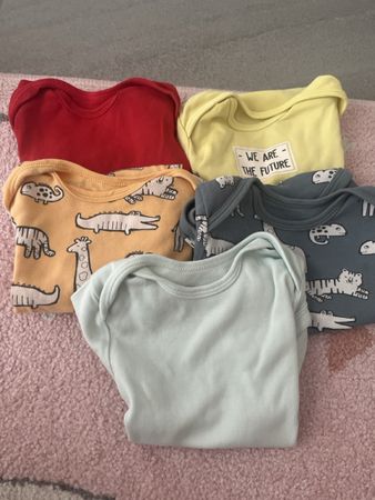 5 body C&A manica corta taglia 80 perfetti