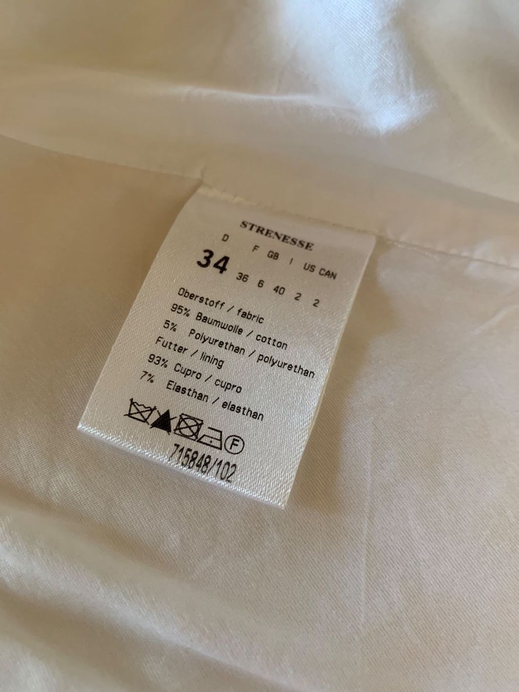 Jacken: Jacke Strenesse Grösse 34 weiss – Gebraucht aus Kaltbrunn von Modern 5