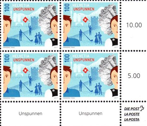 Tutti i francobolli: Viererblock Unspunnen-Fest 2017** – Nuovo (secondo la descrizione) da Dottikon venduto da haeusibuh5