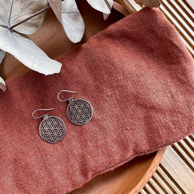 Ohrringe & -stecker: BLUME DES LEBENS OHRRINGE 925 SILBER – Neu (gemäss Beschreibung) aus Lütisburg von mahee 1