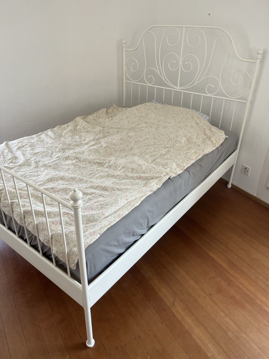 Ikea Betten: Ikea Bett weiss 140x200 cm gebraucht – Gebraucht aus Basel von kar_6n72 2