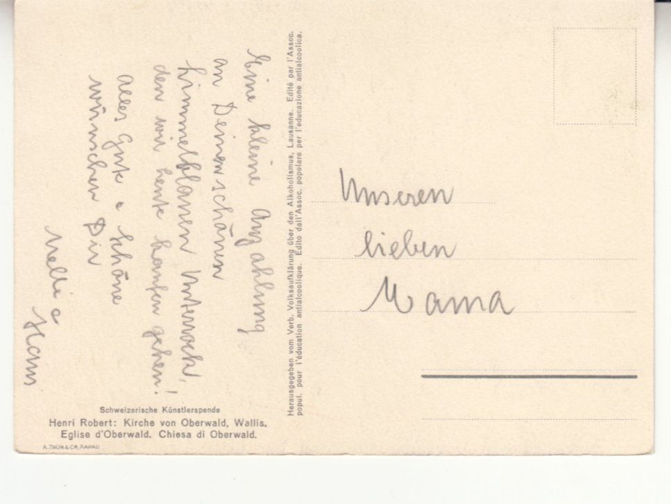 Ansichtskarten: Oberwald ca. 1960 – Gebraucht aus Bürglen TG von StampGraf 1