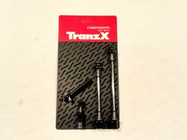 Achssicherungs-Set Tranz-X Schnellspanner Schwarz NEU 2601
