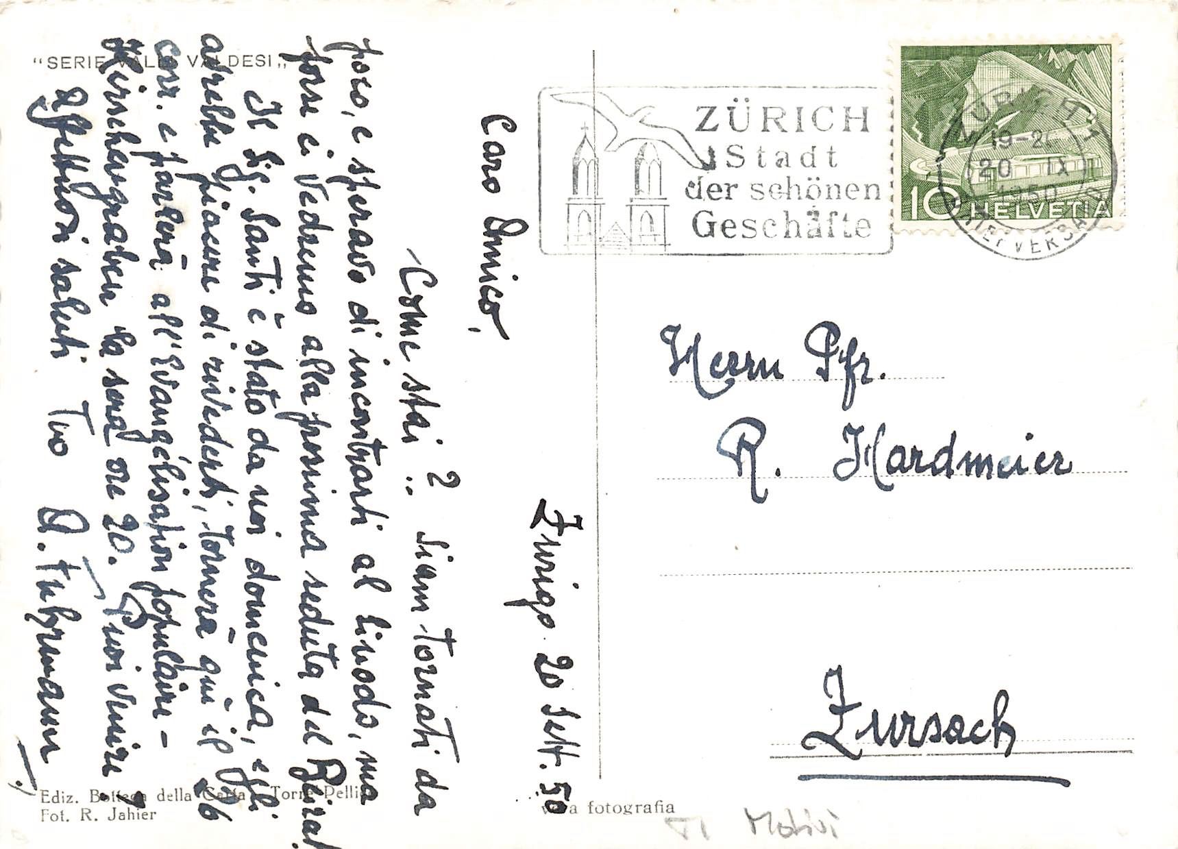 Cartoline postali: Ponte sulla Germanasca TI G – Usato da Biasca venduto da Blenio71 1