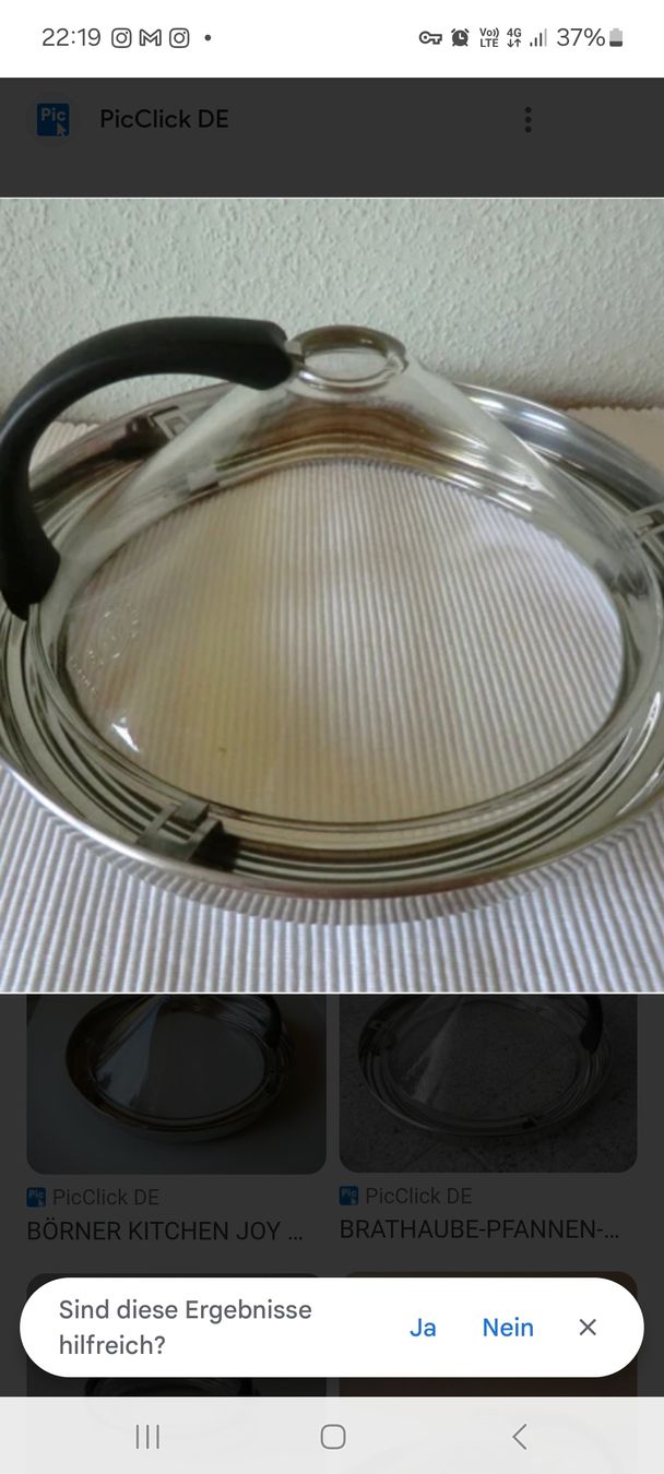 Padelle: Glas Brathaube/Spritzschutz – Usato da Basel venduto da O-MEGA 3