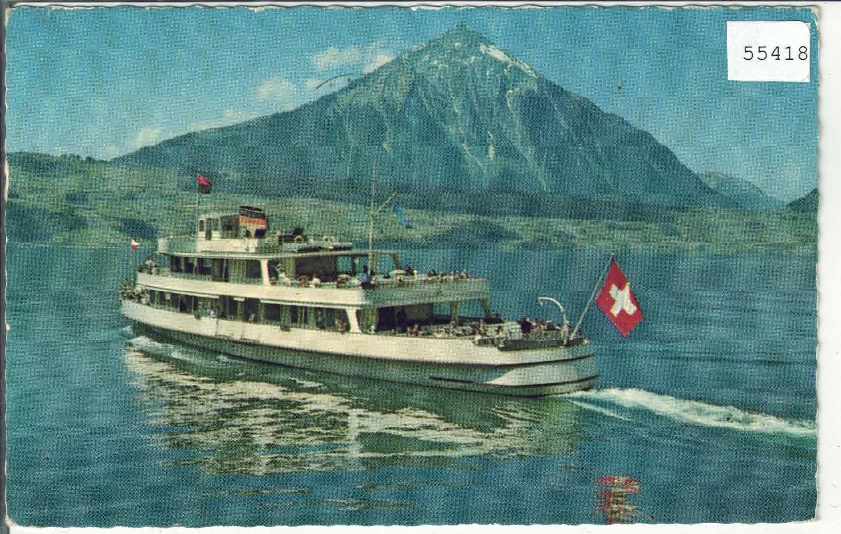 Cartes postales: Thunersee - Motorschiff "Jungfrau" – D'occasion à Ettingen par Kartenplanet