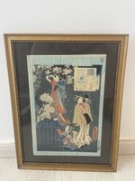 Estampe Japonaise Ukiyo-e - Utagawa Kunisada (1860) Encadrée