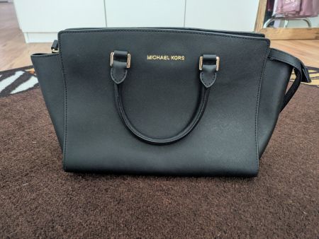 Michael Kors Handtasche Schwarz Leder Top Zustand