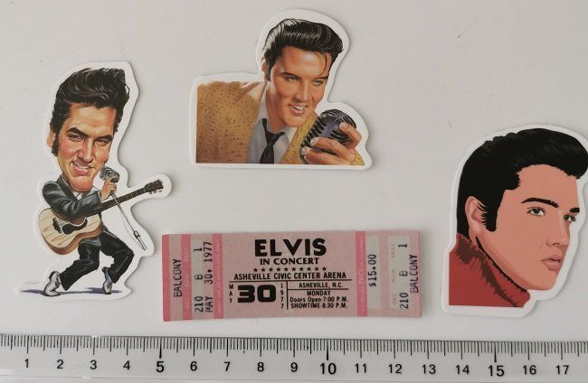 Elvis Presley - 4 Sticker (Neu (gemäss Beschreibung)) in Wilen b ...