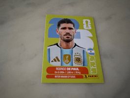 Panini Fifa Fussball WM 2026 Sticker Rodrigo De Paul ARG 10