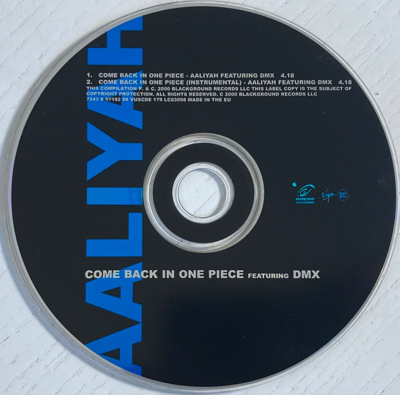 CDs: AALIYAH FEATURING DMX - COME BACK IN ONE PIECE – D'occasion à Poliez-Pittet par Newtown-Records 2