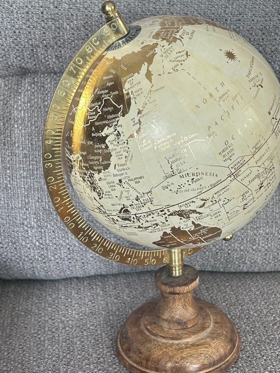 Altro in Decorazioni & Accessori: Mappamondo da tavolo vintage 26 cm – Usato da Giubiasco venduto da LorisVale 7