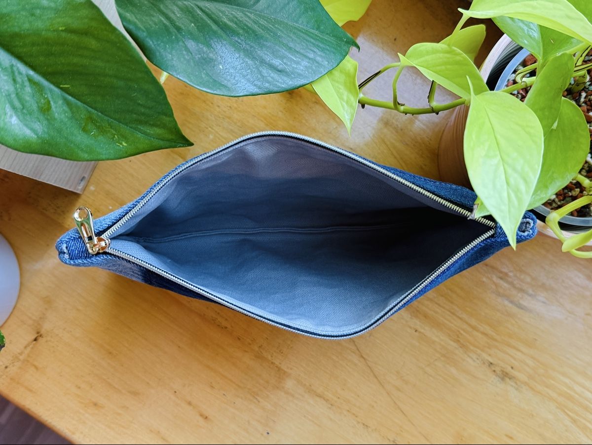 Borse: Handgemachte Denim-Clutch – Nuovo e nell'imballaggio originale da Wald ZH venduto da 2kndPlant 2