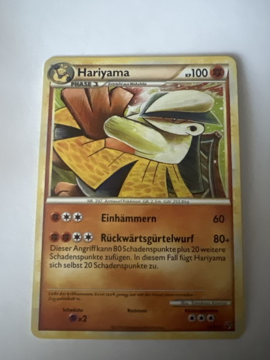Pokémon Sammelbilder & Trading cards: Hariyama Pokémon  – Gebraucht aus Frauenfeld von mwguv