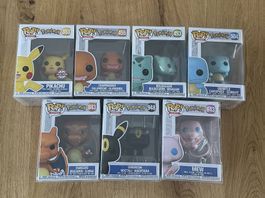Funko Pops - 7 Pokémon Funko Pops