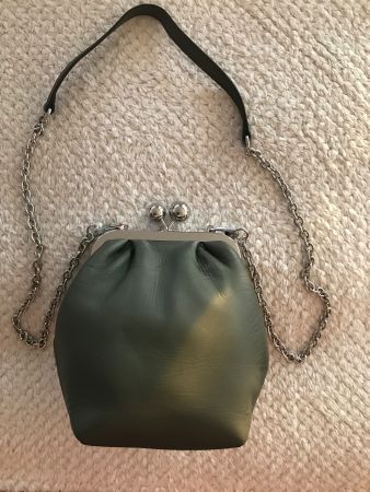 Tasche Max Mara, Pasticcino Bag, olivgrün, Kettenriemen