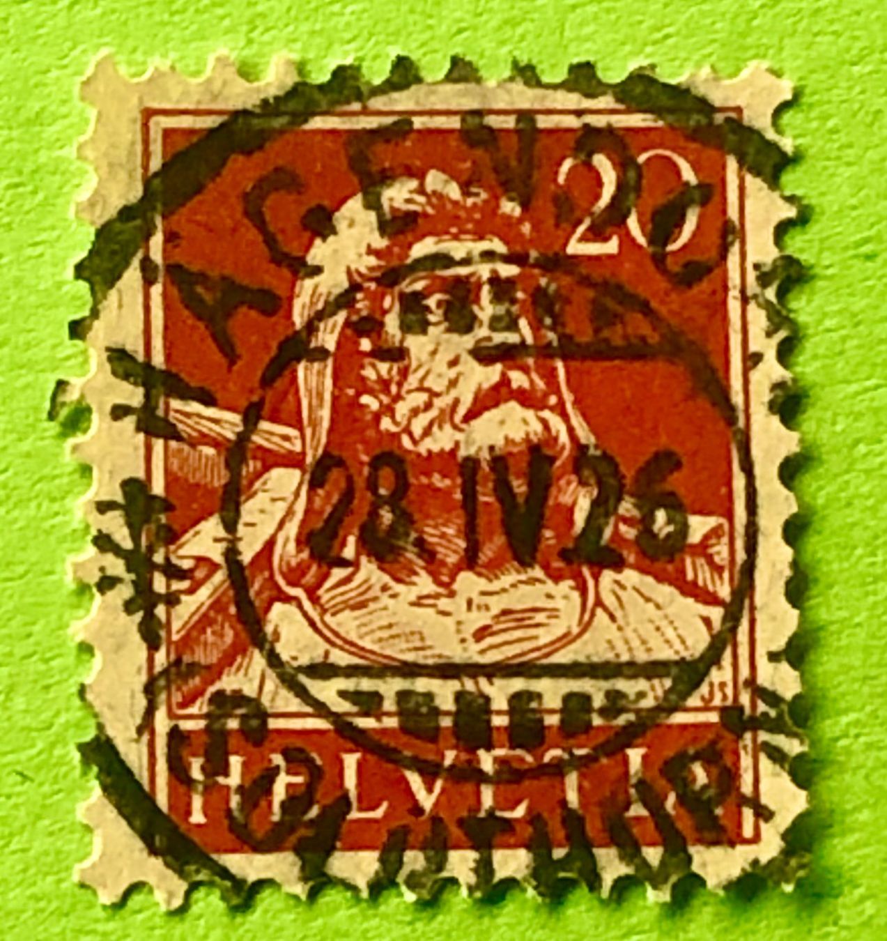 Tutti i francobolli: Nr.174  Wilhelm Tell GESTEMPELT    – Usato da Aarau venduto da Billa007