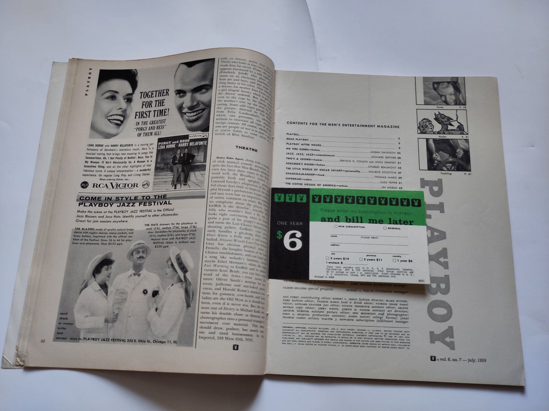 Revues & Magazines: Playboy Magazin Juli 1959 – D'occasion à Schaffhausen par RolfMeister 2