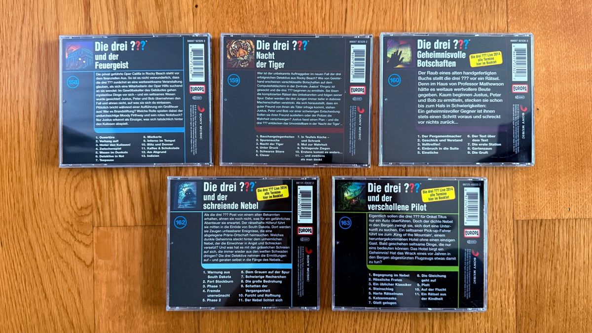 Audiolibri: 5 Die drei Fragezeichen CDs – Usato da Muri AG venduto da Madoxx72 1