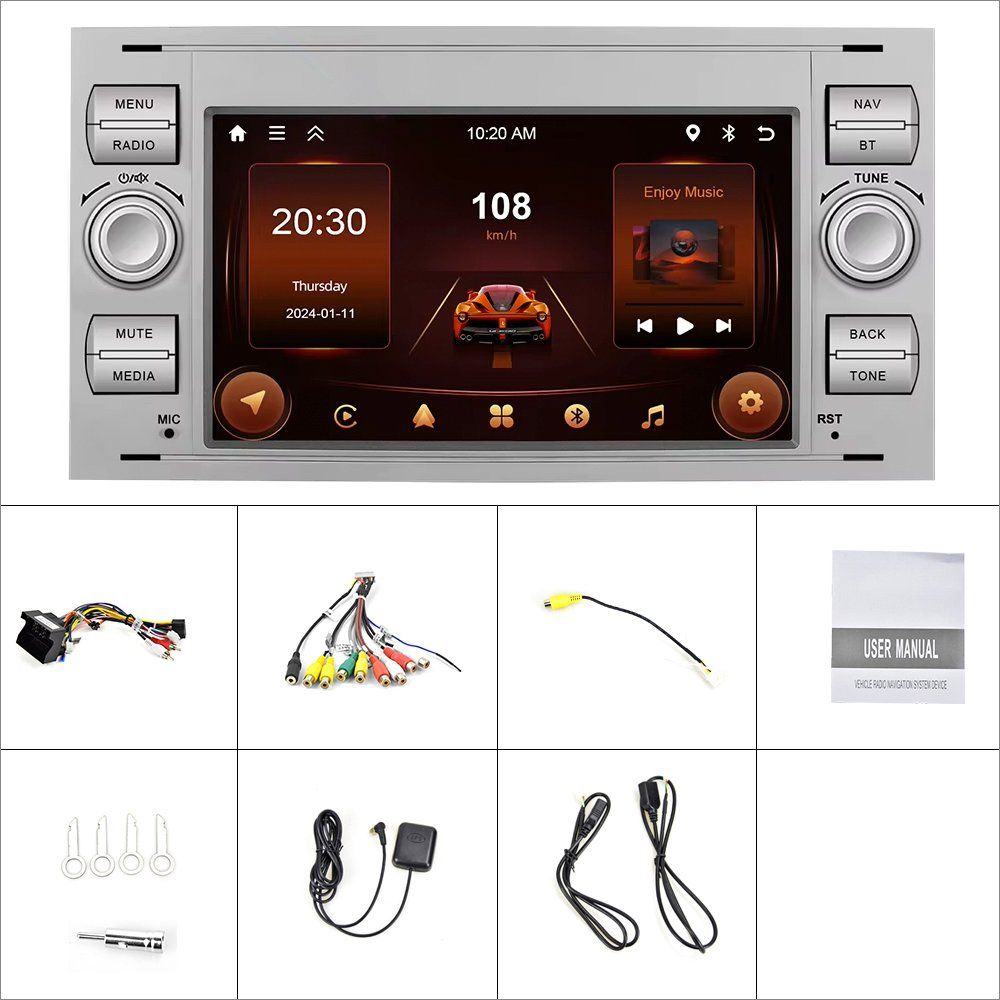 Navigatori: RDS Autoradio Ford Transit Kuga Fusion Android Carplay – Nuovo e nell'imballaggio originale da Chiasso venduto da online.shop 7