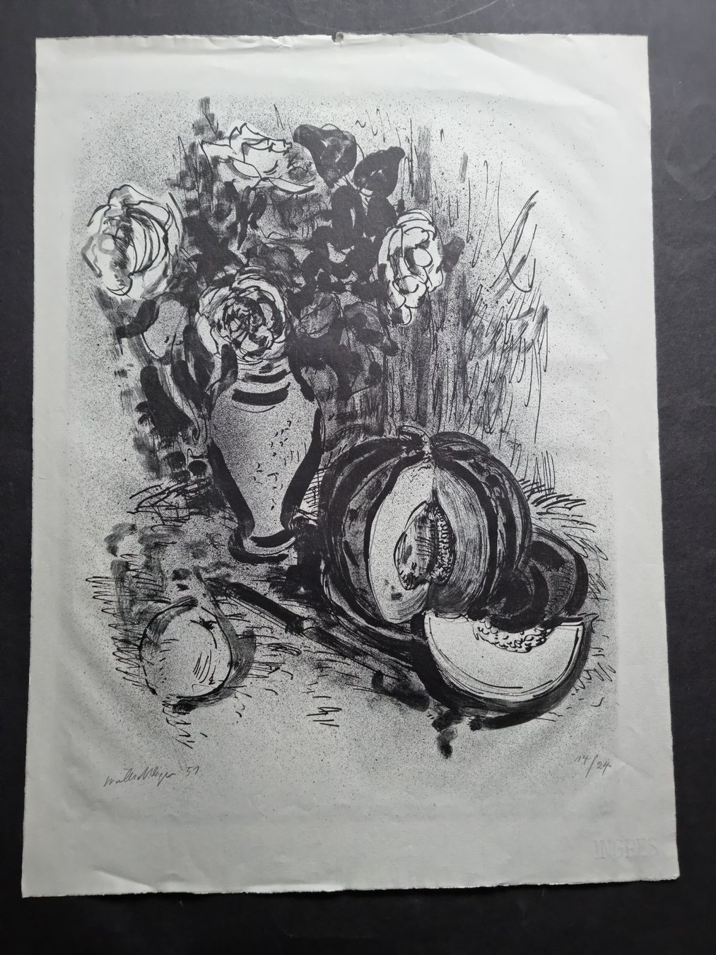 Grafica & Litografie: WULLSCHLEGER HANS LITHOGRAPHIE SIGNIERT NUMMERIERT – Usato da Gersau venduto da grafik-kunst 2