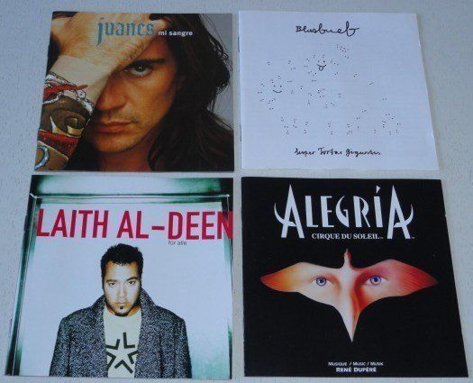 CD: 4CD's - Juanes, Blusbuef, Laith Al-Deen, René Dupré – Usato da Unterbäch venduto da hiliq