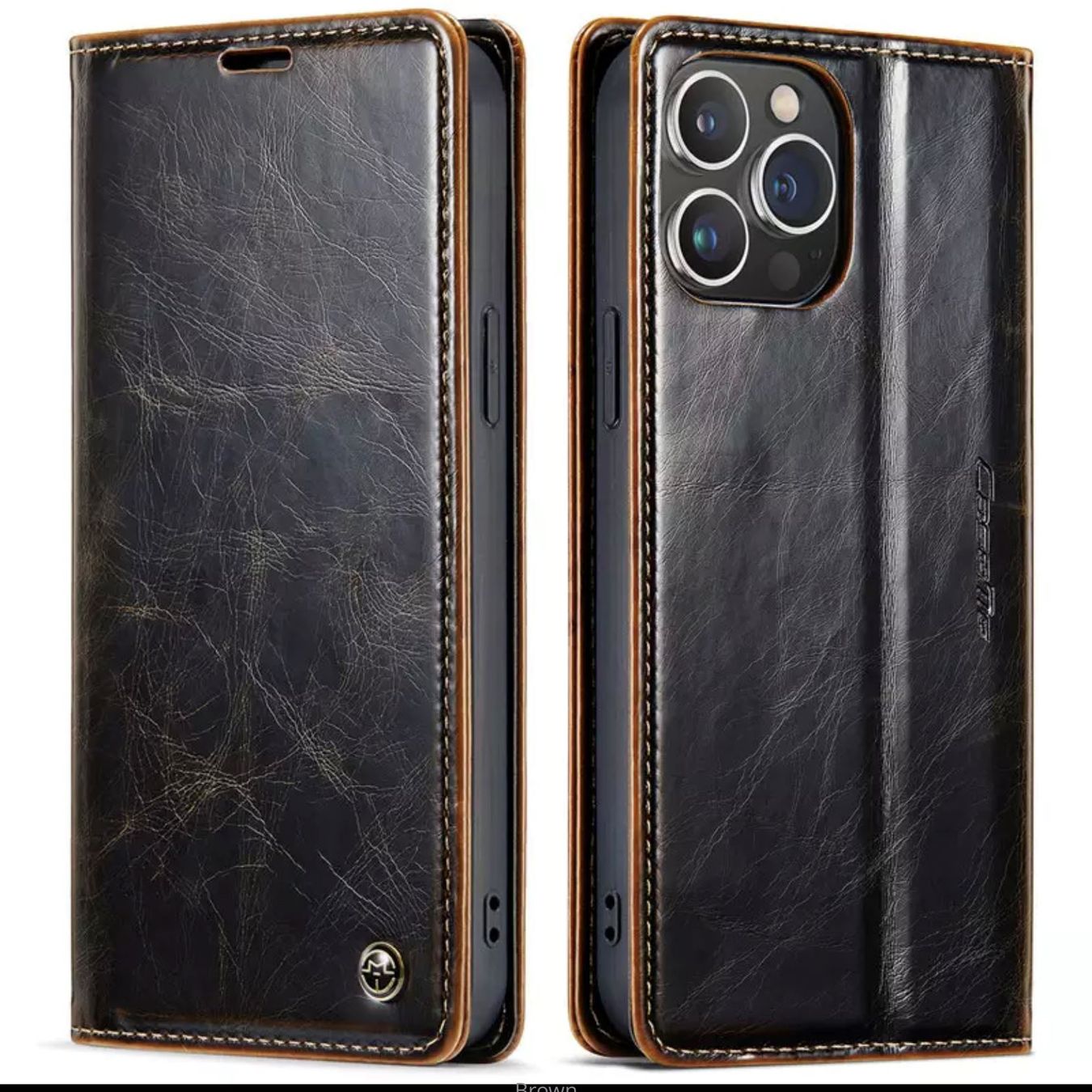 Cover & Protezioni schermo: CaseMe iPhone 14 Pro Leder Luxus Case – Nuovo e nell'imballaggio originale da Zürich venduto da Store-247