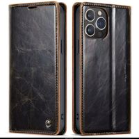 CaseMe iPhone 14 Plus Luxus Leder Case