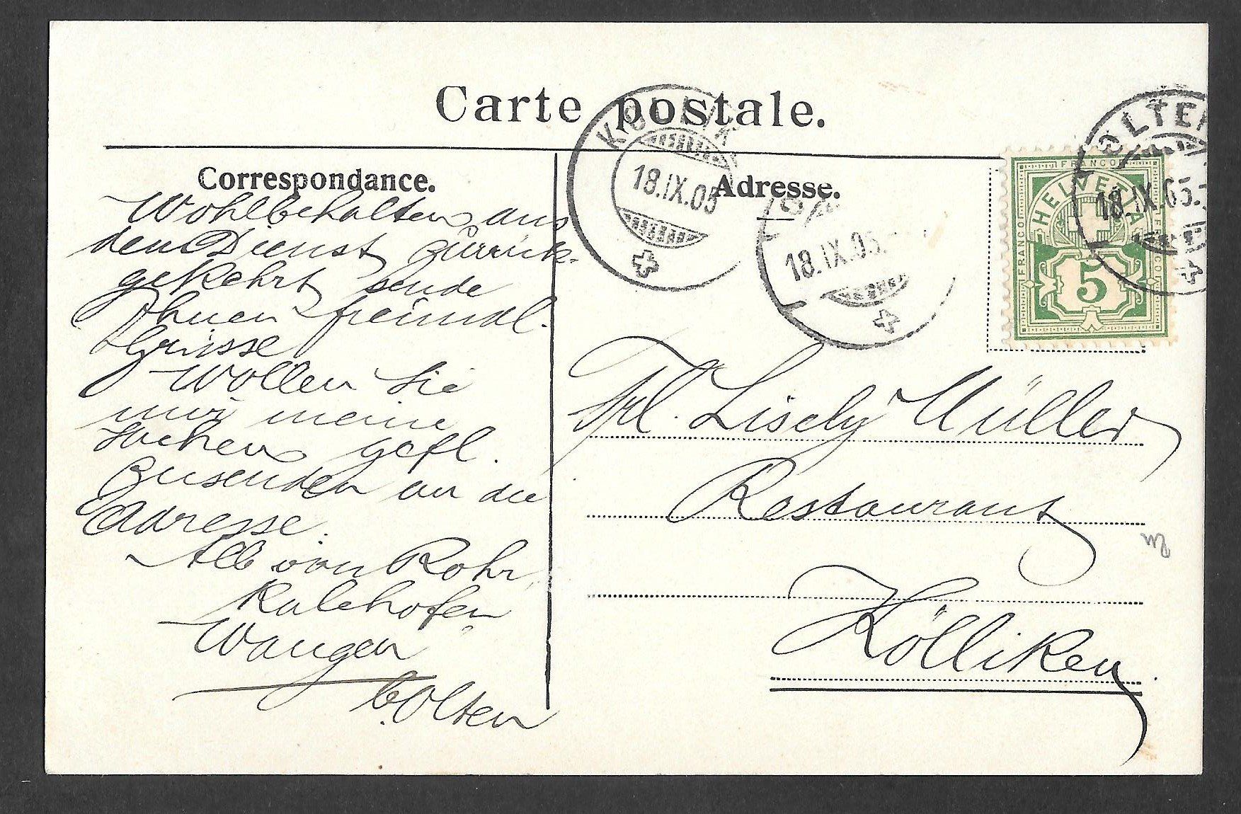 Cartoline postali: Olten Rathskeller – Usato da Olten venduto da clotaldi 1